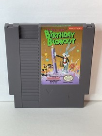The Bugs Bunny Birthday Blowout (Nintendo NES 1990) Cart Box Case Cleaned Tested