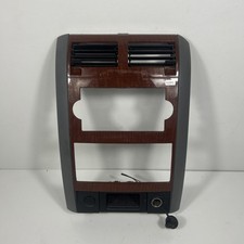 2004 - 2009 Dodge Durango Center Radio Ac Bezel Woodgrain Oem