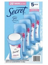 Secret Invisible Solid Deodorant, Powder Fresh - 2.6oz 5 Pack 
