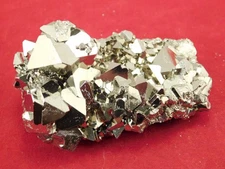 PYRAMID Shaped Crystals! AAA Tetrahedron PYRITE Crystal Cluster Peru 139gr