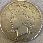 1934-S Peace Silver Dollar  Semi Key Date Tough Coin