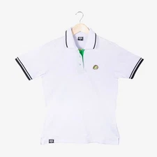 Milk Mocha Bear: Matcha Polo Shirt - White / Women / XL