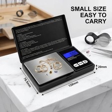 Digital Scale 1000g x 0.1g Jewelry Gold Silver Coin Gram Pocket Size Grain