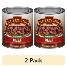 2 pack All Natural Beef Heat Serve High Protein Gluten Free Fully Cooked 28 oz