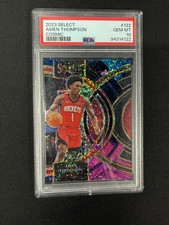 Amen Thompson RC Cosmic Prizm ssp Premier Level psa 10 2023-24 Panini Select