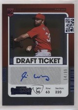 2021 Panini Contenders Rookie 2 Draft Ticket Blue 54/99 Kodi Whitley Auto 0c2