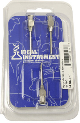 Livestock Injection Needles, 1-In. Stainless Steel, 14-Ga., 3-Pk. -1179