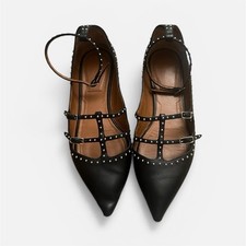 Givenchy Black Studded Ankle Strap Pointed To...