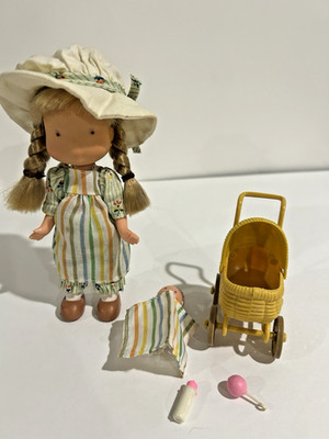 Vintage Holly Hobbie Amy Doll Playset w Baby Knickerbocker Complete Set