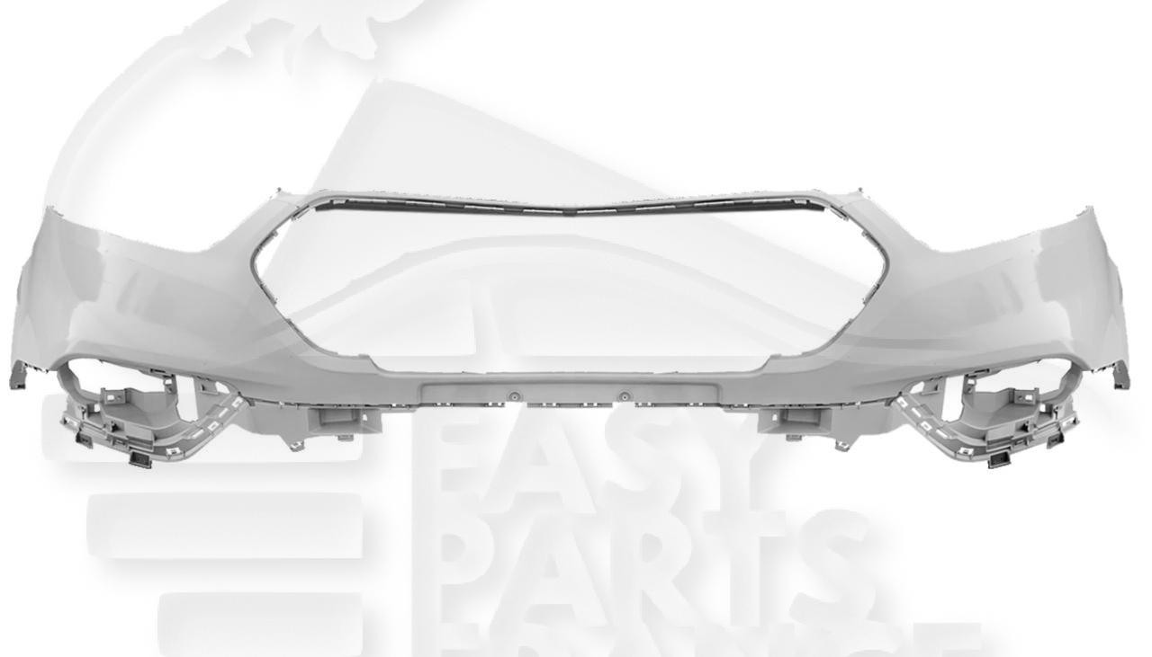 Pare-choc avant à peindre Ford Transit Custom 2018-2023 avec emplacements capteurs