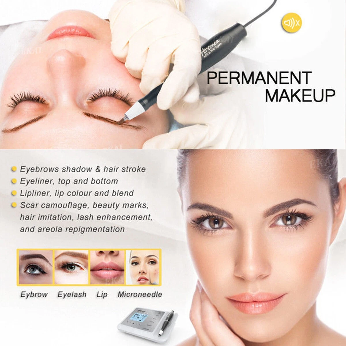 Professional Permanent Make up Tattoo Machine for Eyeline Eyebrow Tattoo Art - product detail image 6
