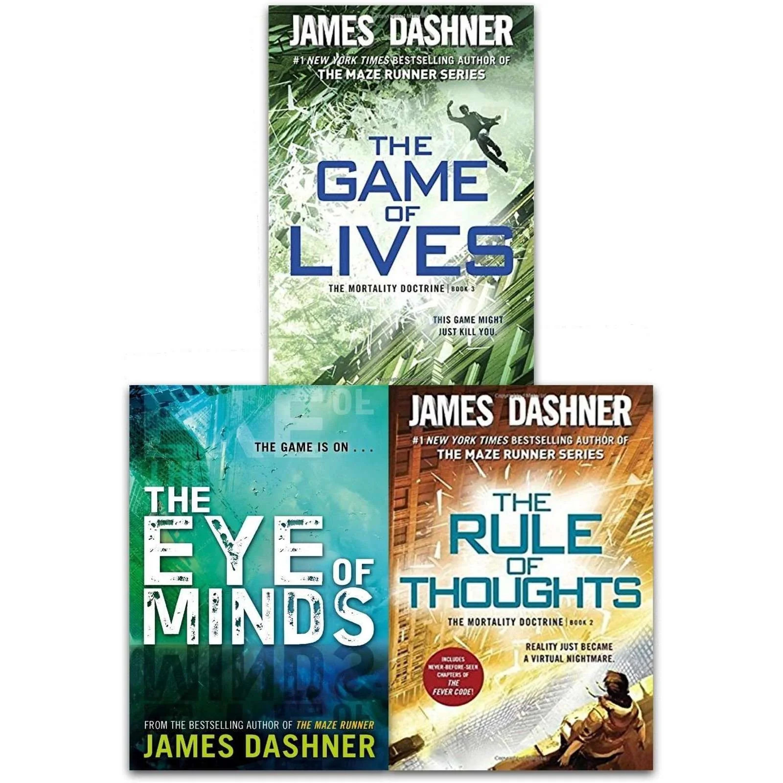 James Dashner Mortality Doctrine 3-Book Collection | Game of Liv | James Dashner