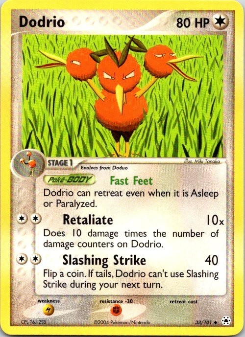 Pokémon Dodrio 33/101 - EX Hidden Legends NM