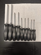 Snap On SDTX 9pc Tork Black Handle Screwdriver Set T8-T45