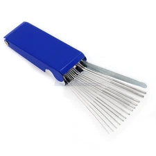13 in 1 Welding Torch Nozzle Tip Cleaner Blue Metal Shell For Welder Soldering