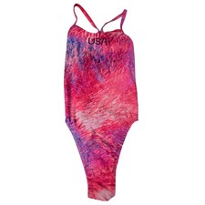 Nike Hydrastrong USA Olympic Team Swimsuit Womens 6 Pink One Piece NWT