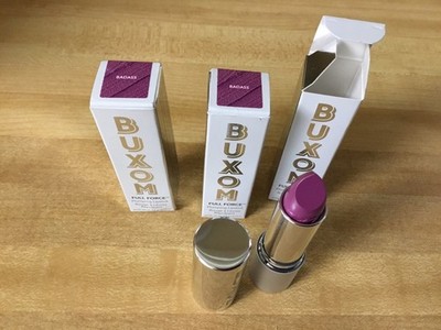 3 BUXOM Full Force Force Plumping Lipstick BADASS - Full Size Boxed