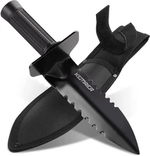 Metal Detector Shovel, Kemaier Heavy Duty Double Serrated Edge Digger, Metal Det