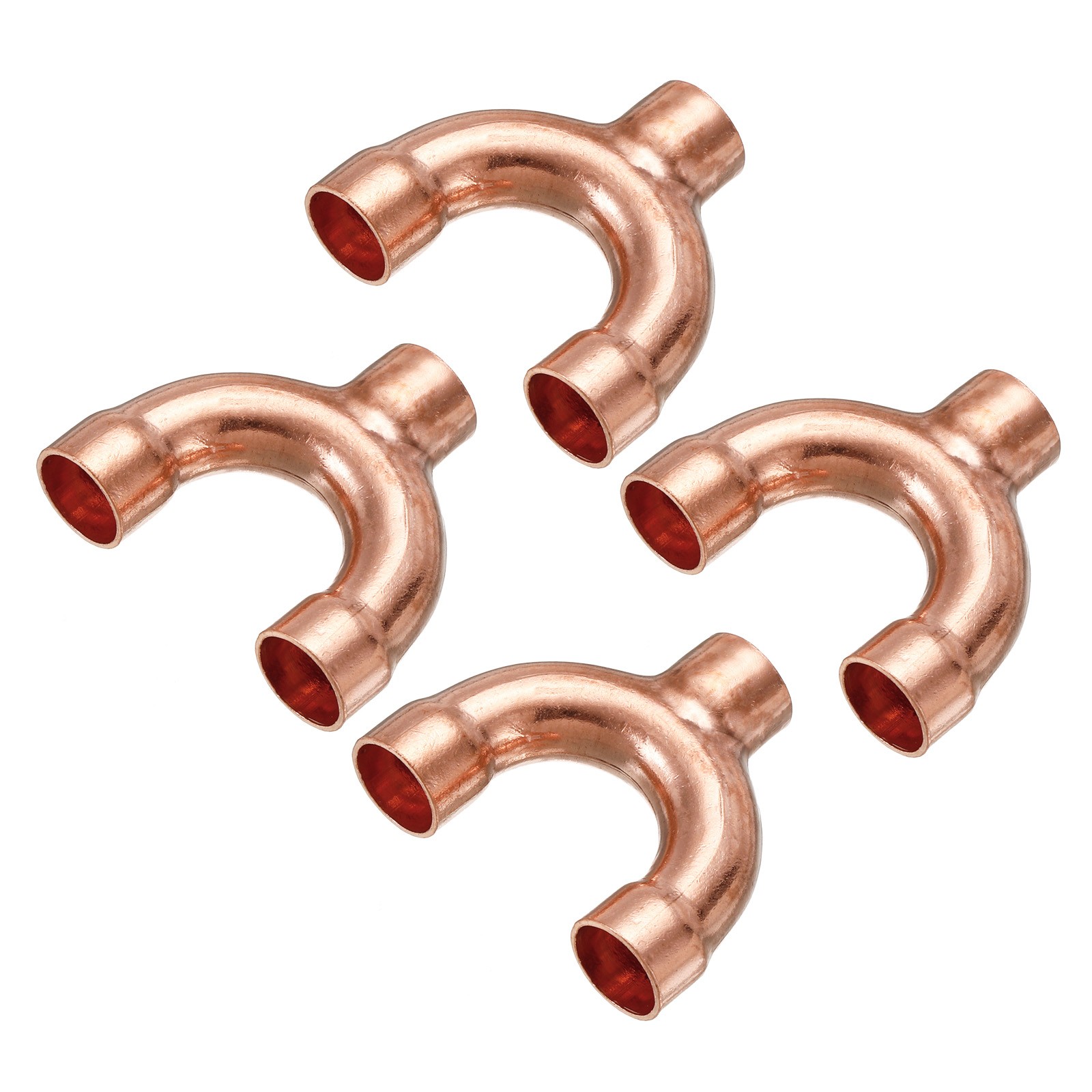4 x Tee Y Shape Copper Fitting Welding Joint Split Union Intersection 1/2" ID