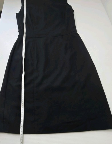 Veronika Maine Size 10 Black Wool Blend Dress Business Office Corporate - Picture 3 of 11