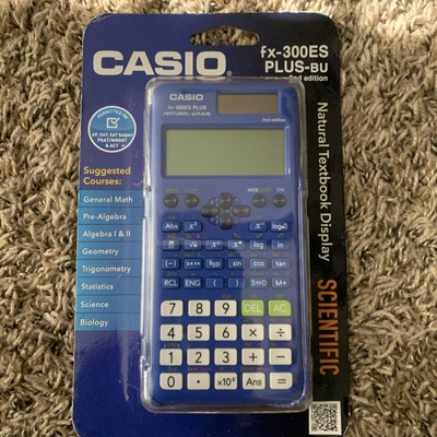 Casio FX-300ES PLUS-BU Scientific Calculator 2nd Edition ACT SAT PSAT New Sealed