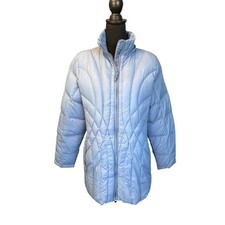 L.L. Bean Blue Quilted Goose Down Puffer Jacket, Medium, Gorpcore, Soft Girl