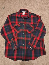Vintage Carhartt Flannel Shirt XL Men s Red Green Black Plaid Cowboy Farm