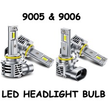 AUXITO 9006 9005 LED Headlight Bulbs Conversion 4Pcs Kit Low Beam 6500K White US
