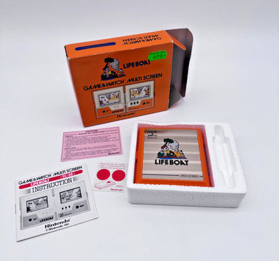 Life Boat Nintendo Game & Watch Multi Screen 1983 CIB OVP mit Anleitungen