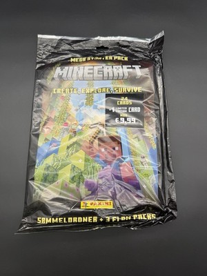 Panini Minecraft Create Explore Survive Trading Cards Set NEU OVP
