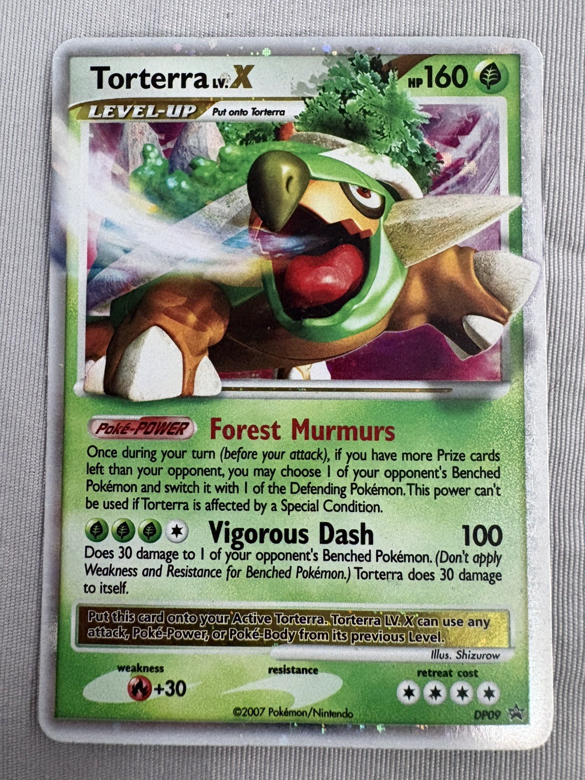 Torterra LV.X LP Diamond and Pearl Promos DP09 Pokemon