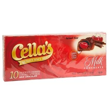 Cella's Milk Chocolate Covered Cherries 5 Ounce Pack 10 Count Tray