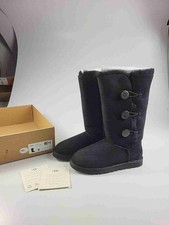 UGG Women's Bailey Button Triplet Button Lined Boots 1873 Black Size 9