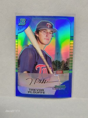 2005 Bowman Chrome Blue Refractors #149 40/150  Trevor Plouffe (150 Made!)
