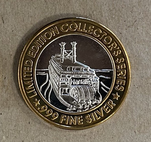 HARRAH'S, NORTH KANSAS CITY, MO "RIVERBOAT #1" SILVER STRIKE IN CAPSULE
