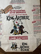 vintage King Arthur Unbleached Flour 10 Pound Empty Bag