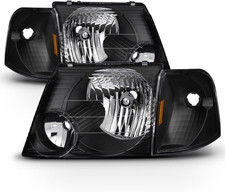 Headlights Corner Signal Lights Driver Passenger Set for 2002-2005 Ford Explorer