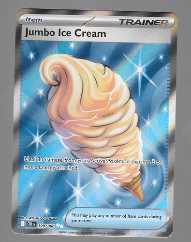 Jumbo Ice Cream 109/086 Ultra Rare Chaos Rising Pokemon Holo Near Mint