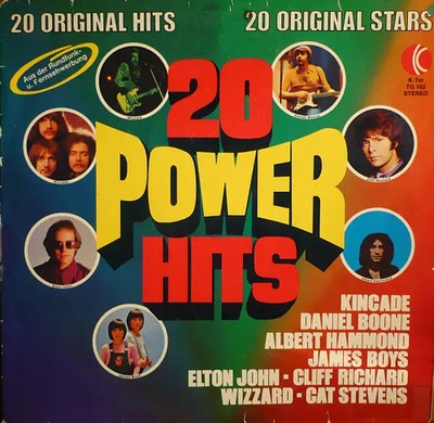 LP Elton John, Albert Hammond, ELO, a.o. 20 Power Hits NEAR MINT K-Tel Intern