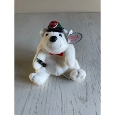 Coca Cola Collectible Bean Bag Polar Bear Cap  Sweater Reindeer Walrus Hippo