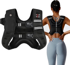 Weighted Vest 6Lb/8Lb/12Lb/16Lb/20Lb/25Lb/30Lb for Walking Running Workout Fitne