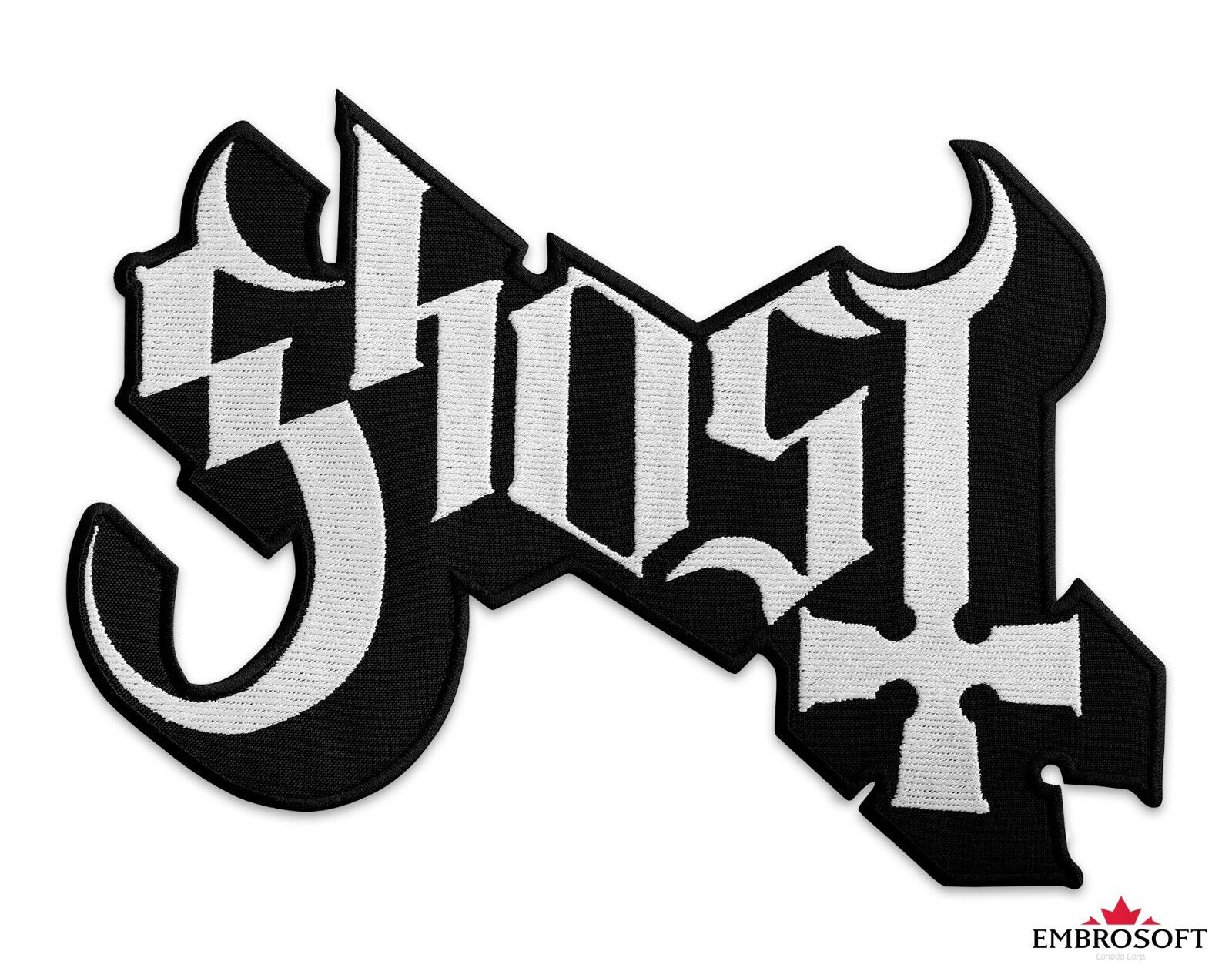 Ghost Band Logo Embroidered Patch IRON ON 3 sizes Heavy Metal Psychedelic