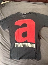 Hysteric Glamour AndyWarhol initial T-shirt short sleeve S black fashion tops