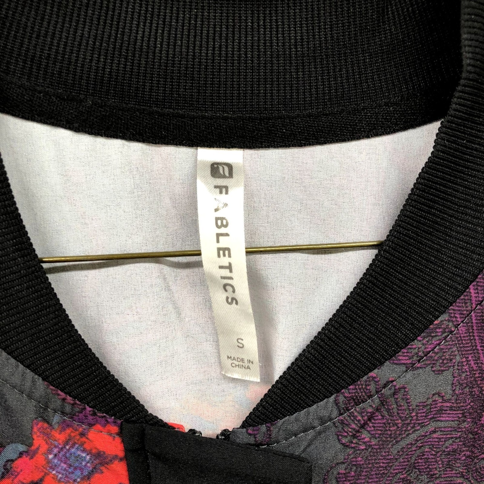 Fabletics Lightweight Jacket Womens S Floral Bomb… - image 5