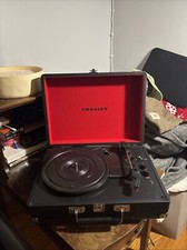 Crosley CR8005DBK Cruiser Deluxe 3-Speed Turntable - Black