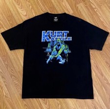 VINTAGE WWE T-SHIRT KURT ANGLE 2005 SIZE XL VTG WWF WCW TNA ECW 90’S WRESTLING