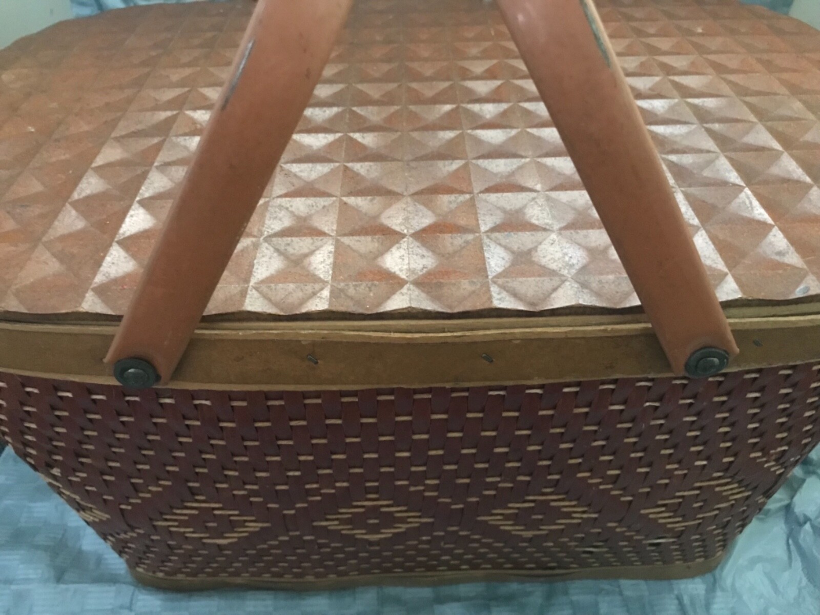 Vintage Redman Picnic Basket eBay