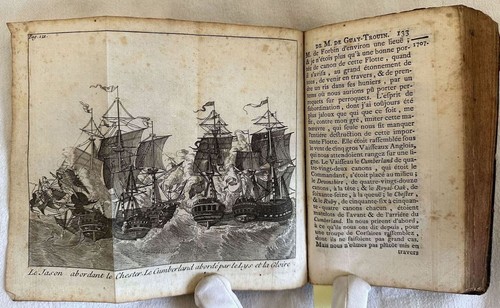 MEMOIRES DE MONSIEUR DU GUAY TROUIN 1741 MARINA BATTAGLIE NAVALI VASCELLI GUERRA - Picture 4 of 7