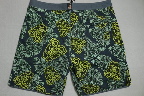 Hinano Board Shorts Hawaii Men 44 Blue Stretch Back Pocket - Picture 3 of 9