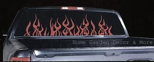 Red FLAME Auto Car Truck SUV REAR Back Window Tinted Tint Film 20"x64" Roll